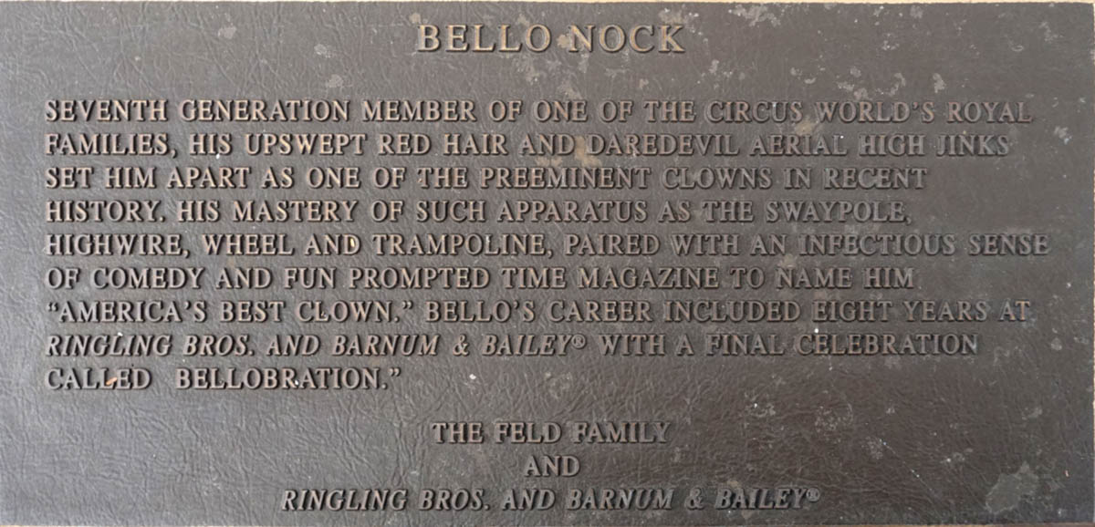 Bello Nock Circus Ring Of Fame Foundation inductee
