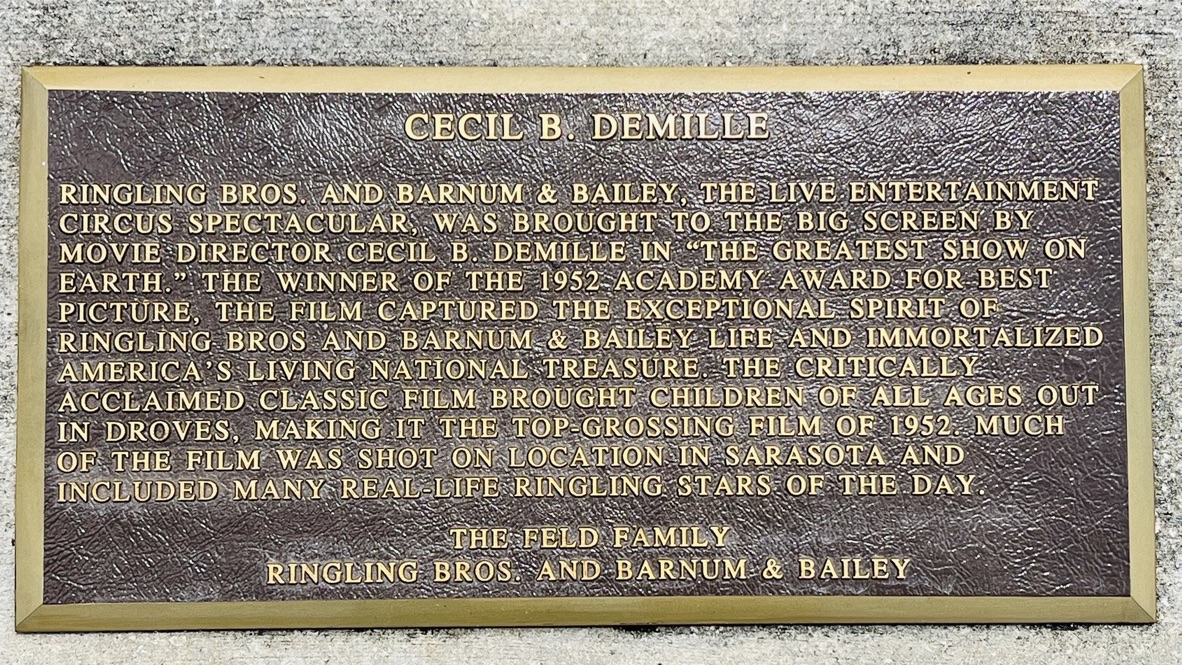 cecil b. demille Circus Ring Of Fame Foundation inductee