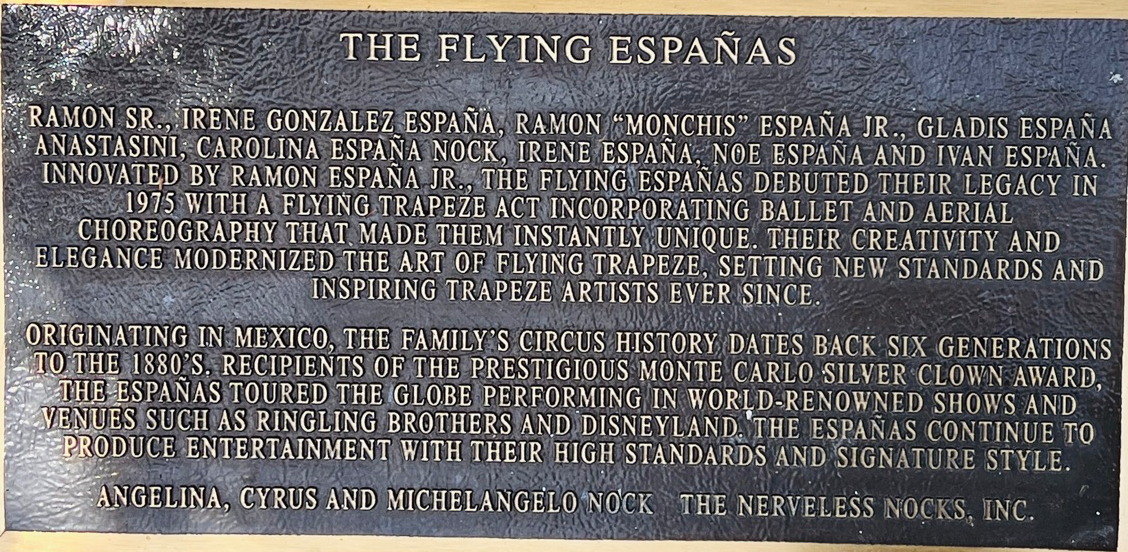 Espana Family Circus Ring Of Fame Foundation inductees