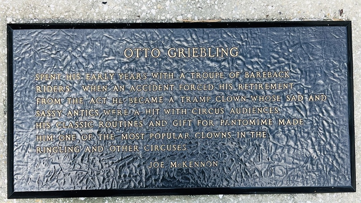 otto griebling Circus Ring Of Fame Foundation inductee