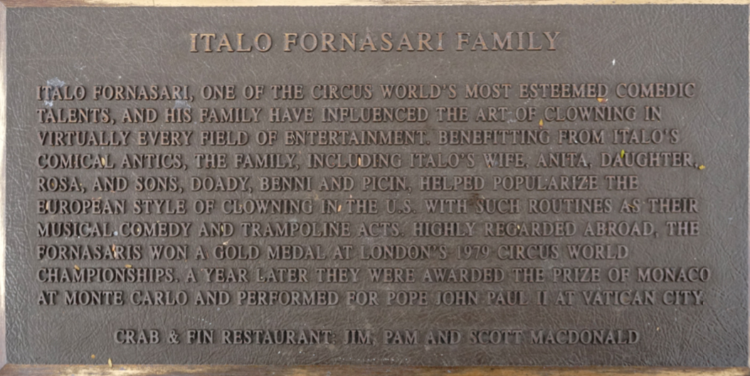 Italo Fornasari and Family Circus Ring Of Fame Foundation inductees
