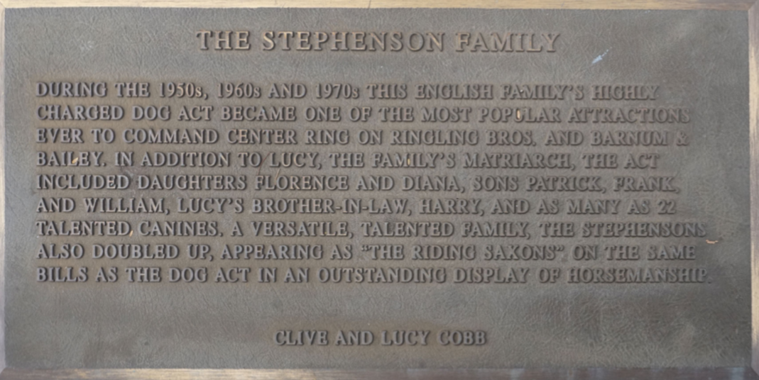 stephenson family Circus Ring Of Fame Foundation inductee