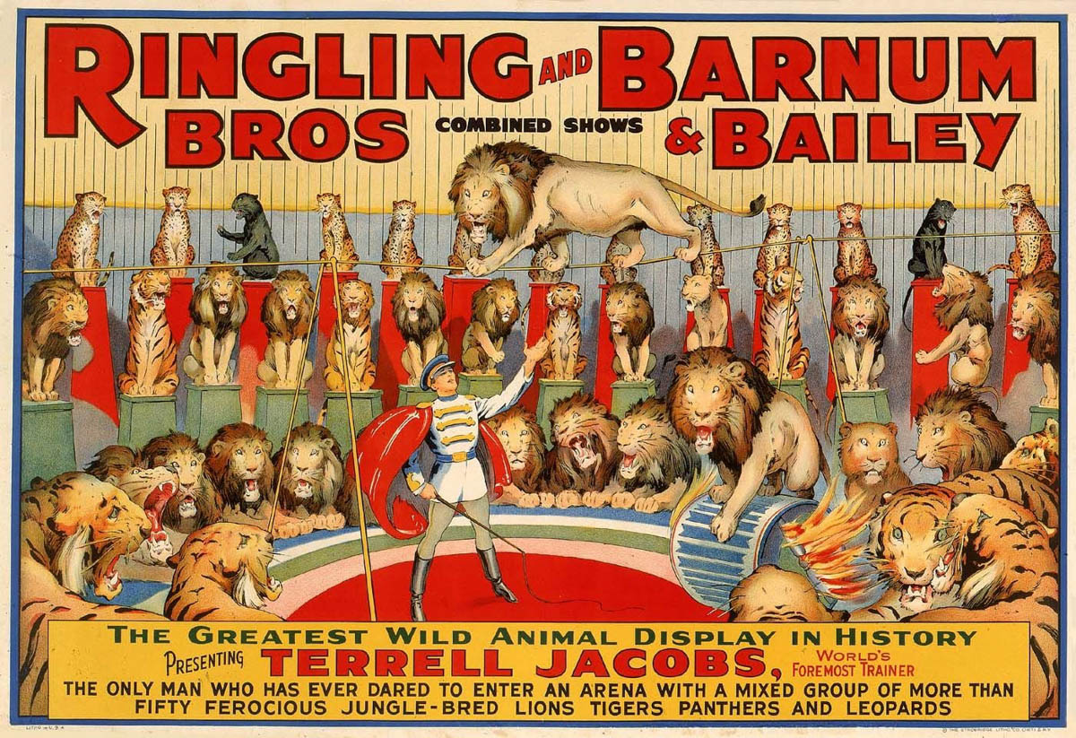 Terrell Jacobs Circus Ring Of Fame Foundation inductee plaque