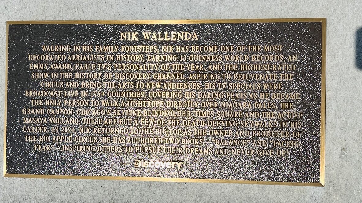 Nik Wallenda Circus Ring Of Fame Foundation inductee