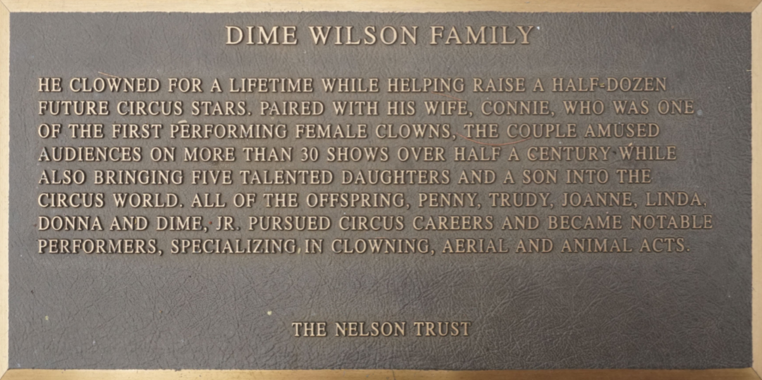 dime wilson family Circus Ring Of Fame Foundation inductees
