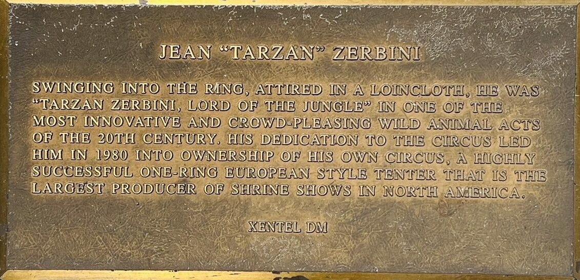 jean tarzan zerbini circus ring of fame foundation inductee