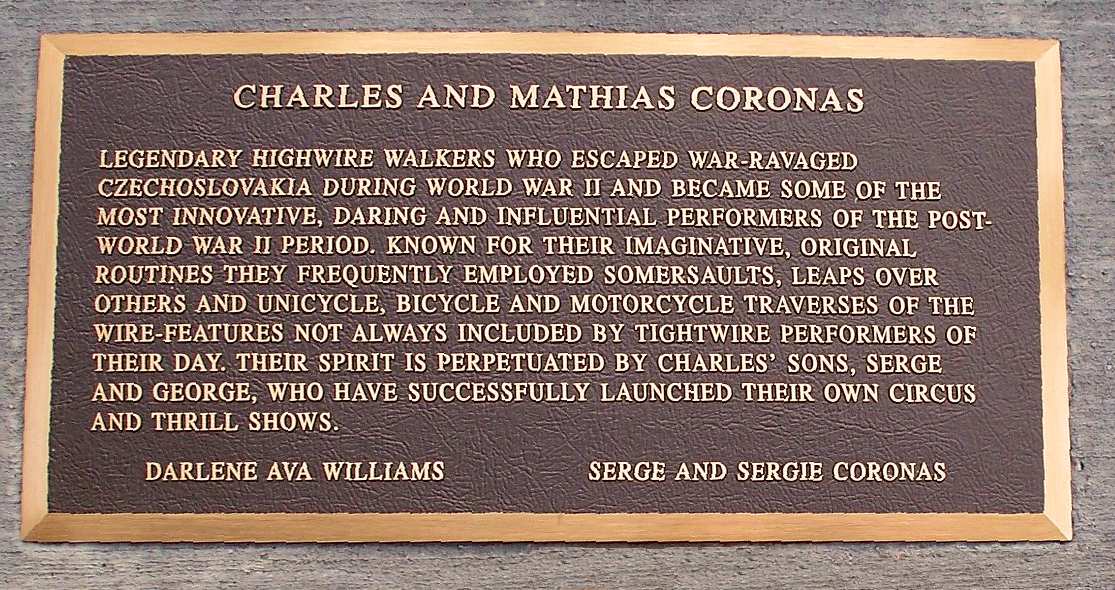 Charles and Mathias Coronas Circus Ring Of Fame Foundation inductees