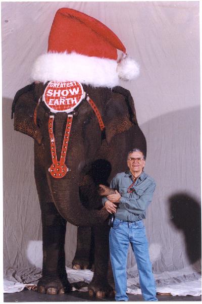 Larry and elephant